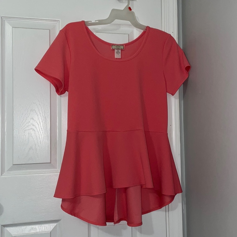 Beautiful pink hi-lo top